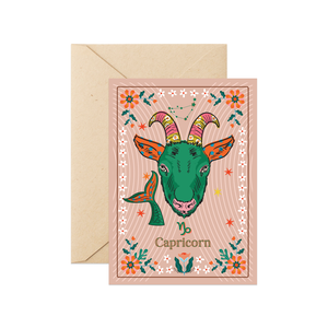 Capricorn Greeting Card