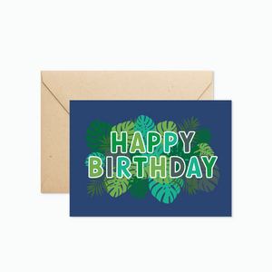 Happy Birthday Palm Greeting Card