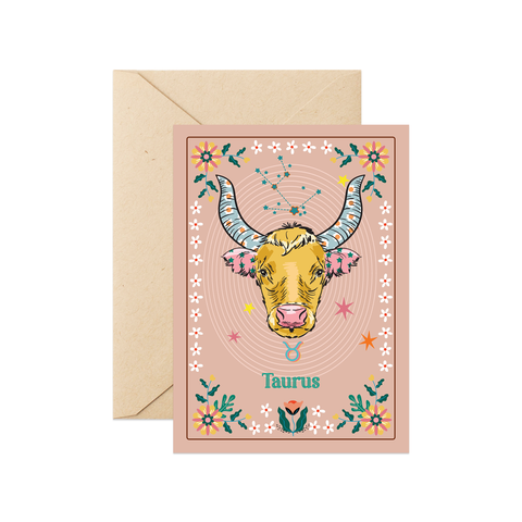 Taurus Greeting Card