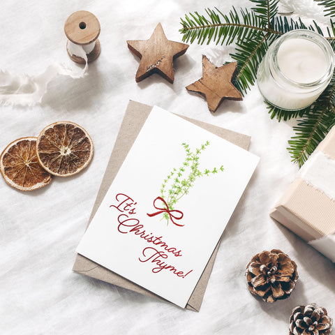 Christmas Card - Seeded - It's Christmas Thyme!