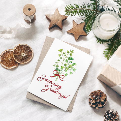 Christmas Card - Seeded - Seasoning Greetings!