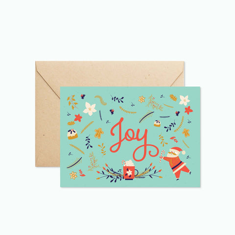 Christmas Card - Seeded - Joy