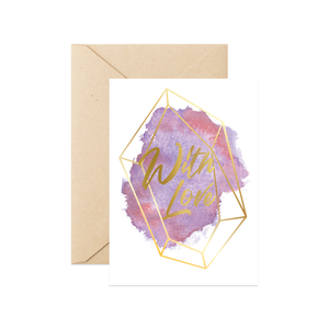 With Love - Mini Greeting Card