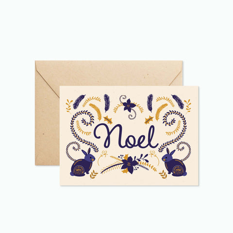 Christmas Card - Seeded - Noel