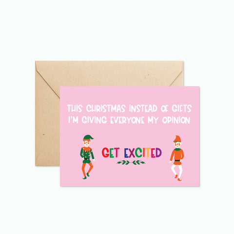 Christmas Card - This Christmas I'm Giving Everyone My Opinion